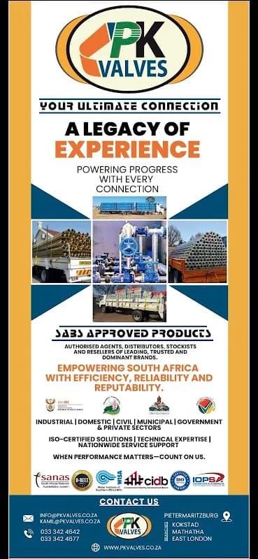PK VALVES CC in Scottsville