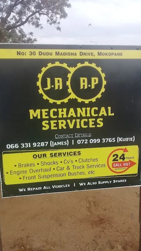 Ja mechanical services mokopane south africa in Mokopane CBD