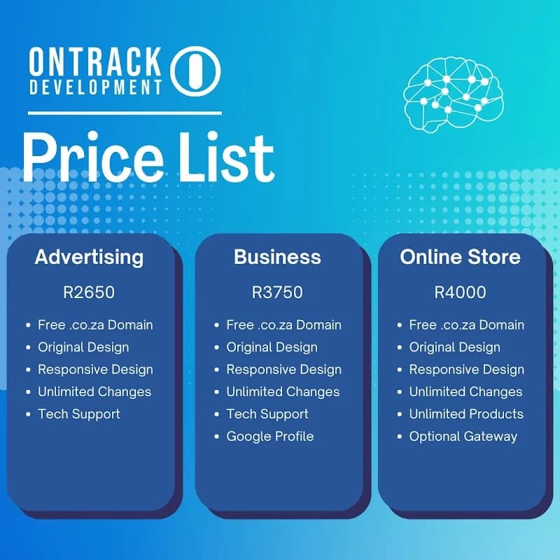 OnTrack Web Development in Ruimsig