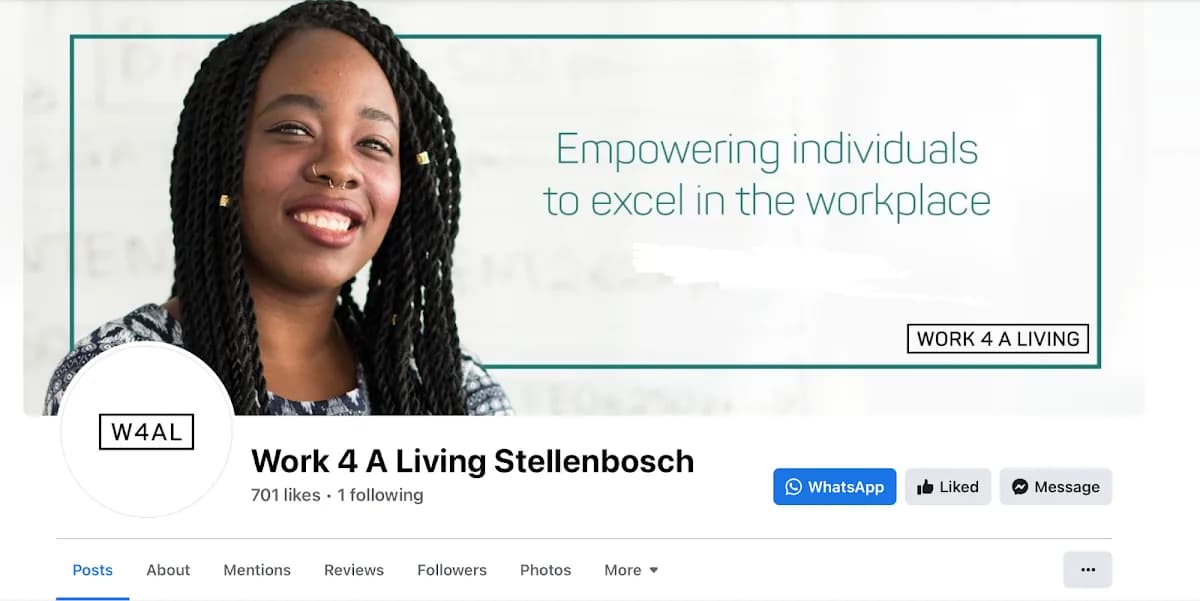 Work 4 A Living, Stellenbosch in Die Boord