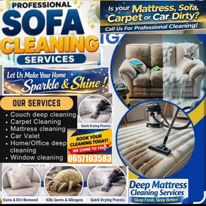 Mattress couches cleaning service in Birch Acres