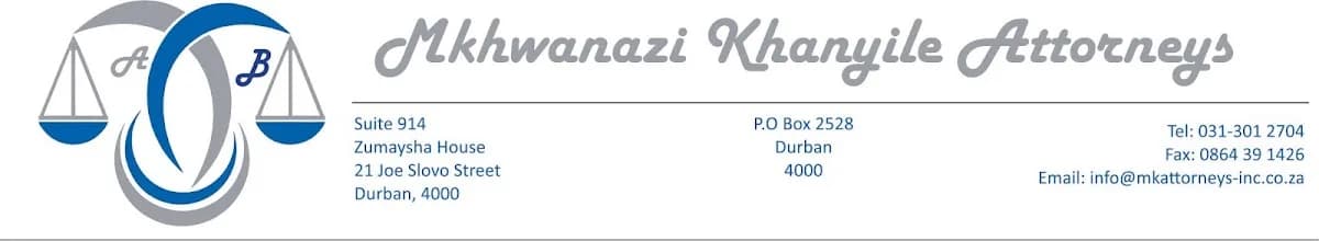 Mkhwanazi Khanyile Attorneys Inc in Umlazi