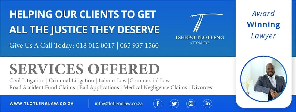 Tlotleng Law in Klerksdorp CBD