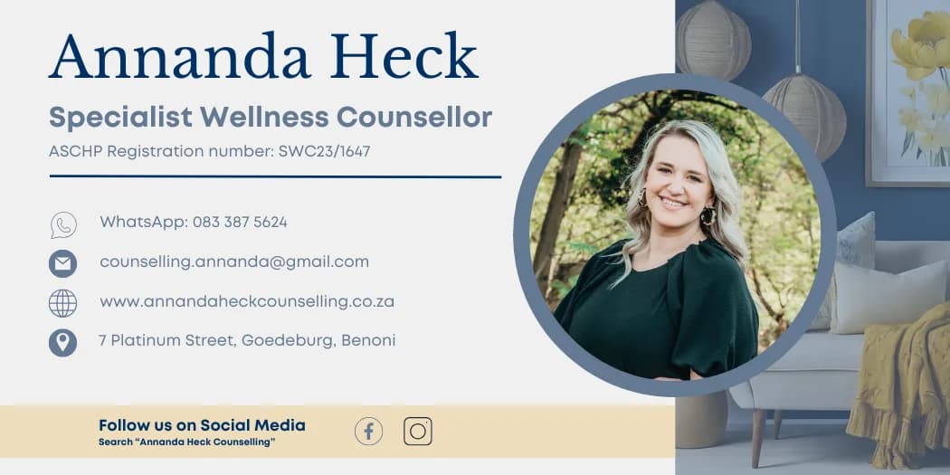 Annanda Heck Counselling - Benoni in Benoni CBD