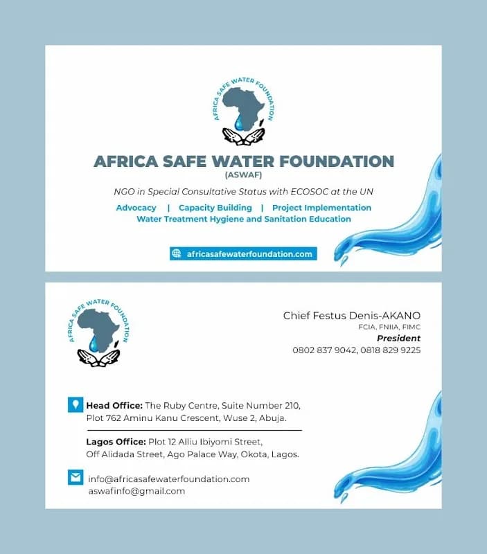 Africa Safe Water Foundation ASWAF in Wuse 2