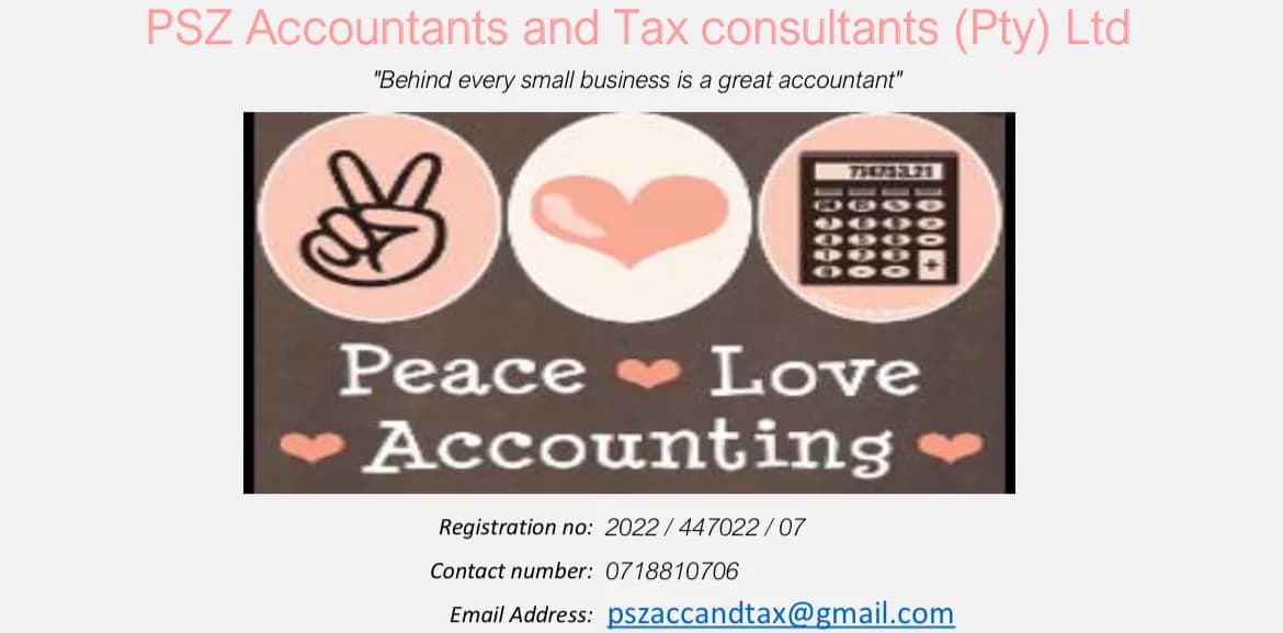 PSZ ACCOUNTANTS AND TAX CONSULTANTS in Benoni CBD