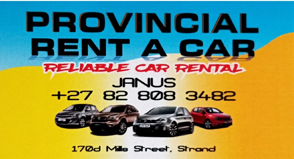 Provincial Car Hire Cape Town in Gordon's Bay
