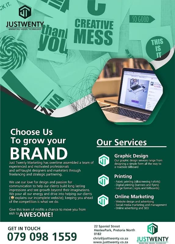 Justtwenty Marketing (Pty) Ltd in Wonderboom