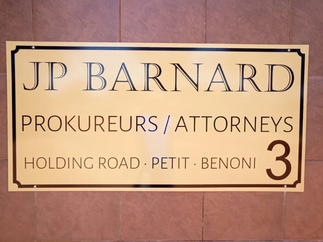 JP BARNARD ATTORNEYS in Benoni CBD