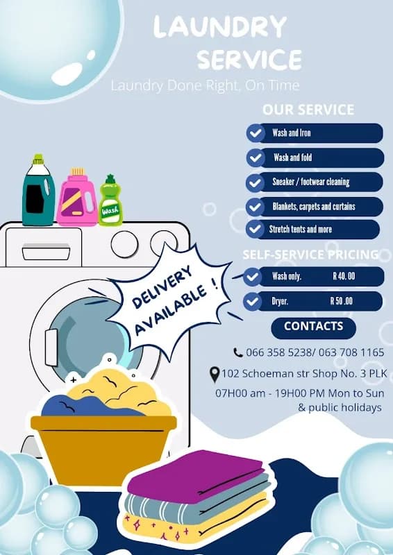 Lefa Laundromat in Polokwane CBD
