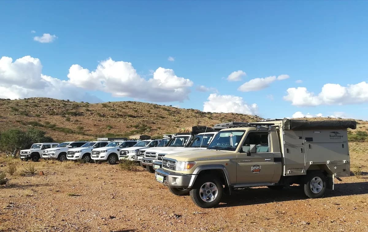 Desert 4x4 Rental and Camping Equipment in Industrial Area