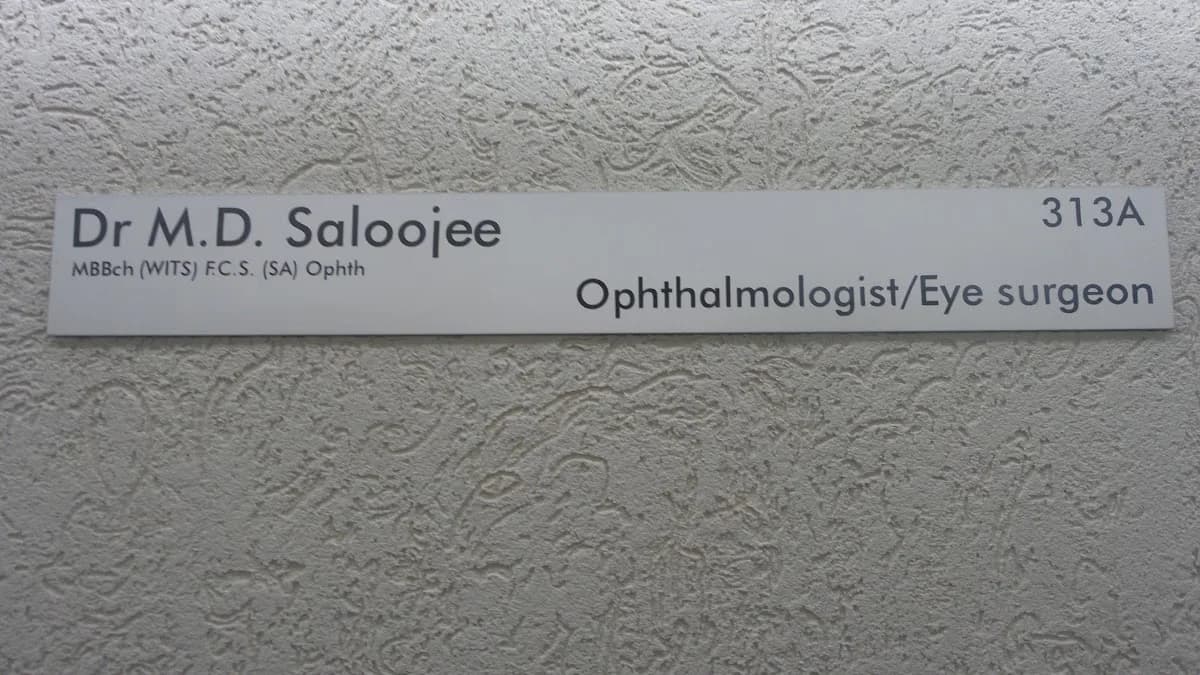 Dr Mohamed D. Saloojee in Langa