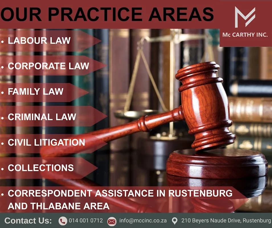 Mc Carthy Incorporated in Tlhabane