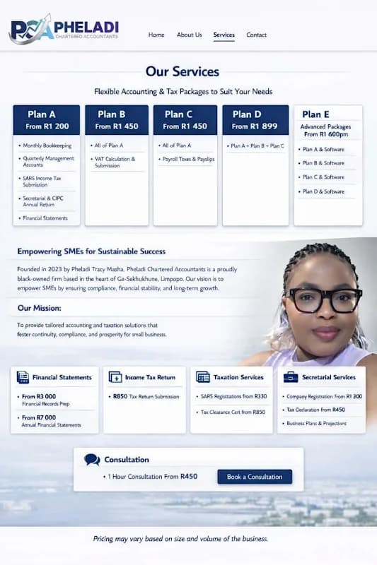 Pheladi Chartered Accountants (Pty) Ltd in Germiston CBD