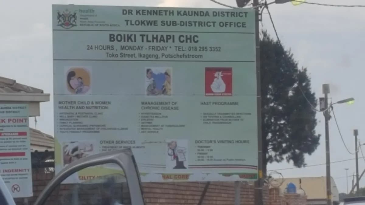 boiki Tlhapi clinic. in Baillie Park