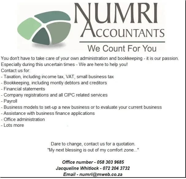 Numri Accountants in Bethlehem CBD