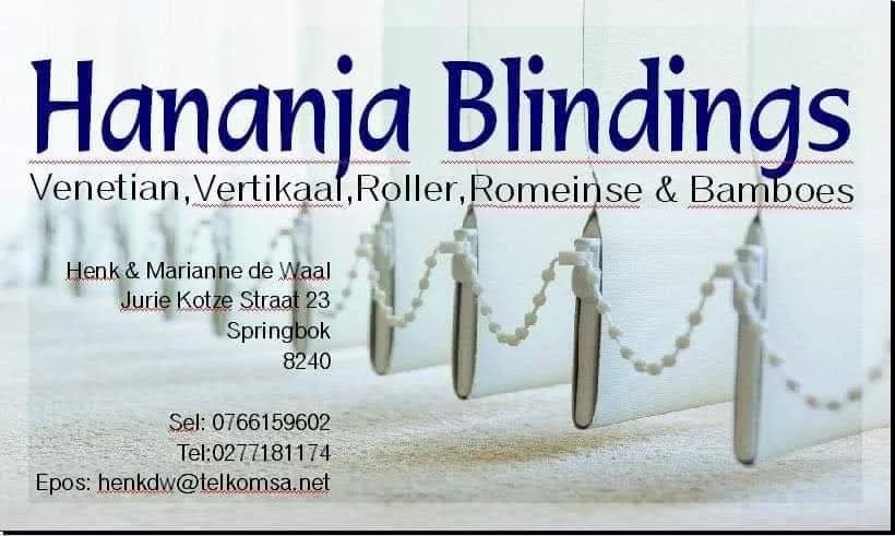 Springbok Hananja Blinds in Springbok CBD