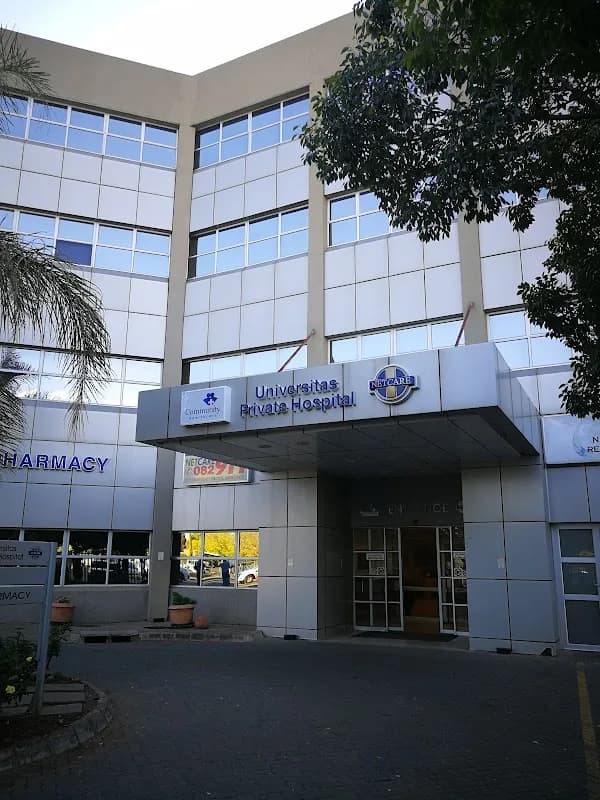 Universitas Private Hospital in Bloemfontein CBD