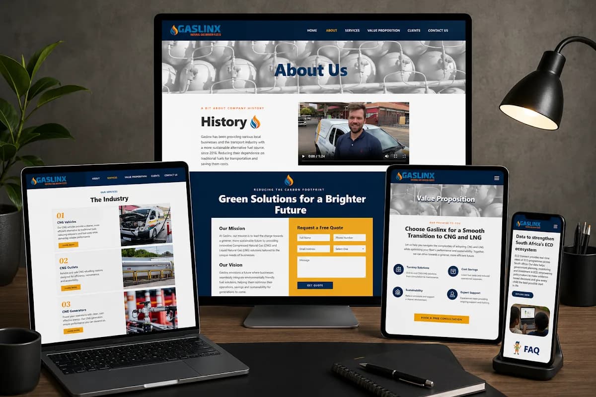 Spring Web Design in Gordon's Bay