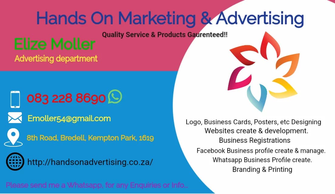 Hands On Advertising in Kempton Park