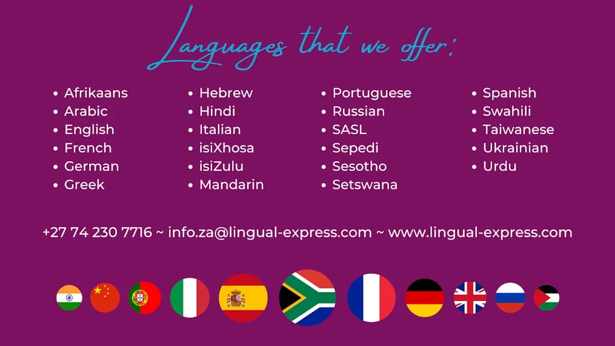 Lingual Express Pty Ltd in Randburg