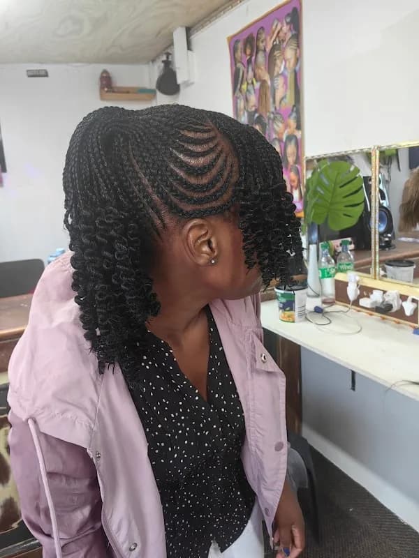 Barber and saloon in Kayamandi