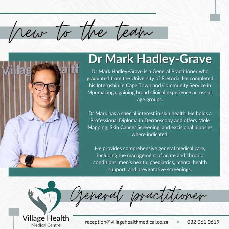 Dr Mark Hadley-Grave Village Health Medical in Salt Rock