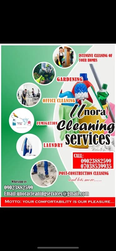 Unora cleaning services in Bwari