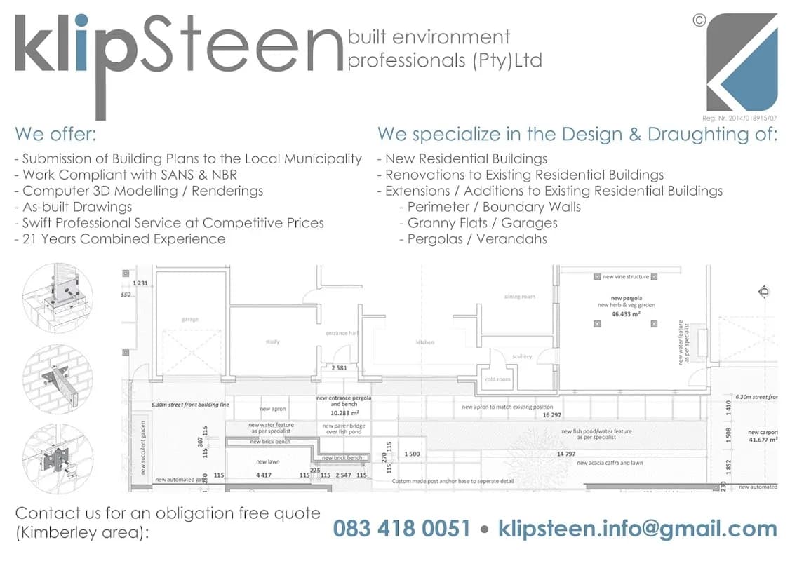 Klipsteen Built Environment Professionals (Pty)Ltd in Diamond Pavilion