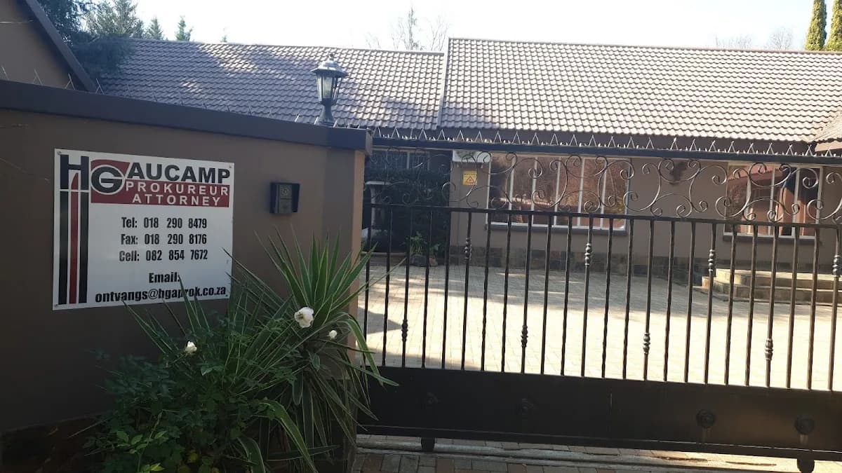 HG Aucamp Prokureur in Baillie Park