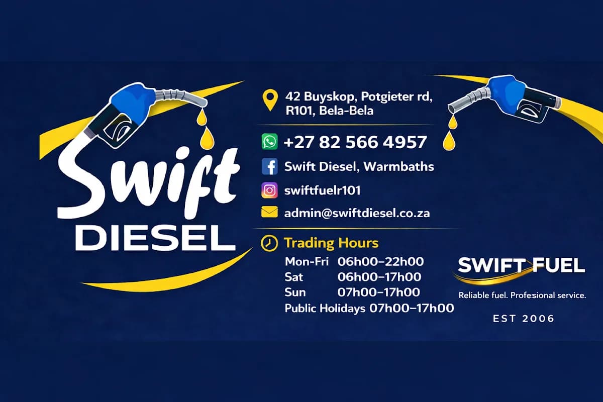 SWIFT DIESEL-Fuel R101 in Bela-Bela CBD