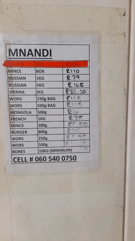 Mnandi Meat Products Pty Ltd in Elsburg