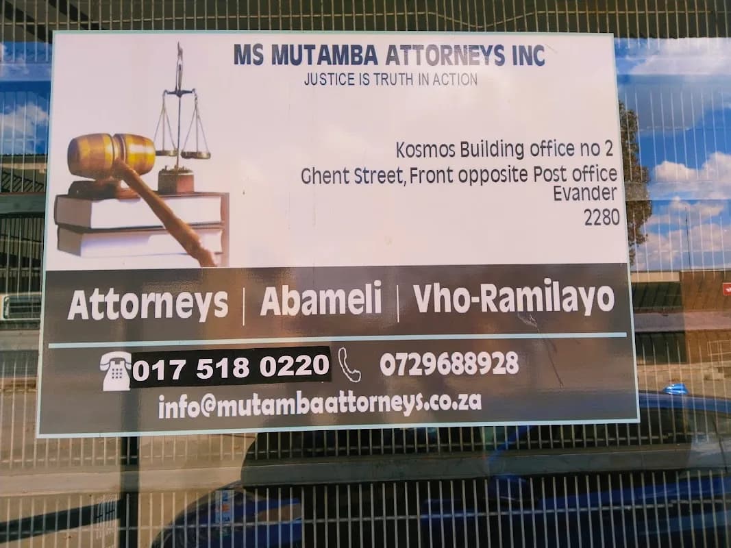MS MUTAMBA ATTORNEYS INC in Evander
