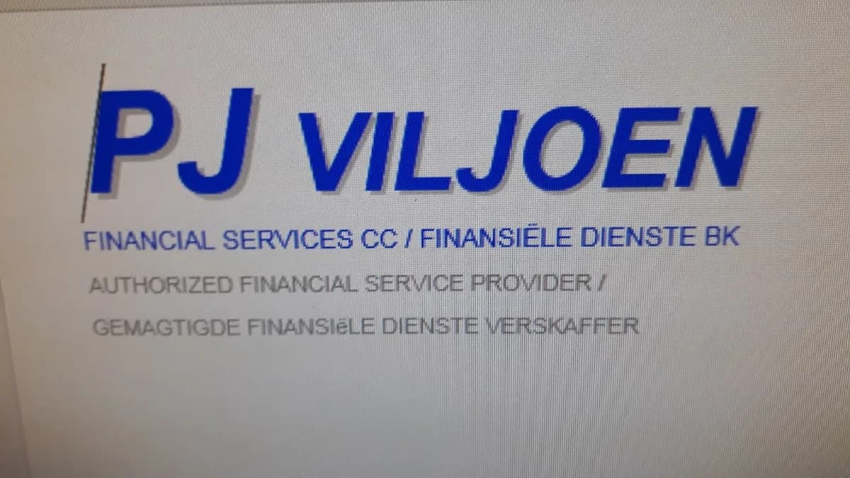 PJ Viljoen financial services in Wonderboom
