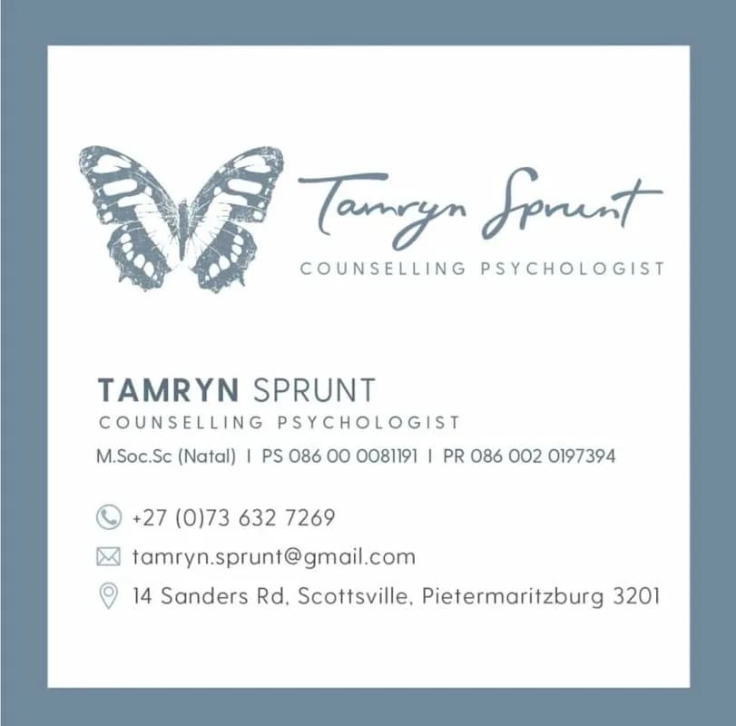 Tamryn Sprunt Counselling Psychologist in Scottsville