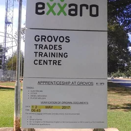 Exxaro grootegeluk training centre in Lephalale CBD