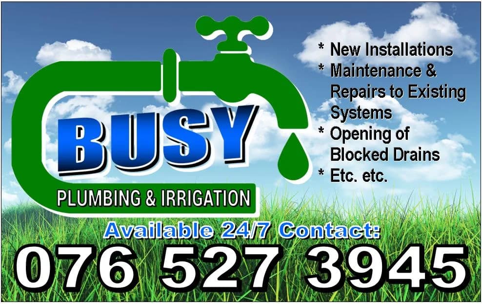 Busy Plumbing in Riebeeckstad