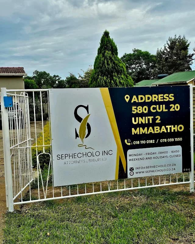 Sephecholo Inc. in Mmabatho
