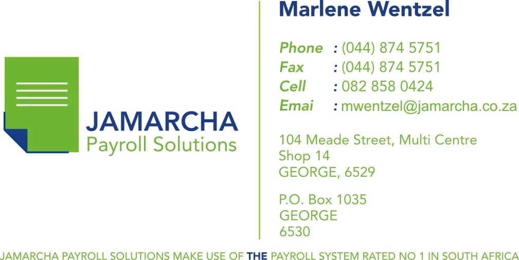 Jamarcha Payroll Solutions in George South