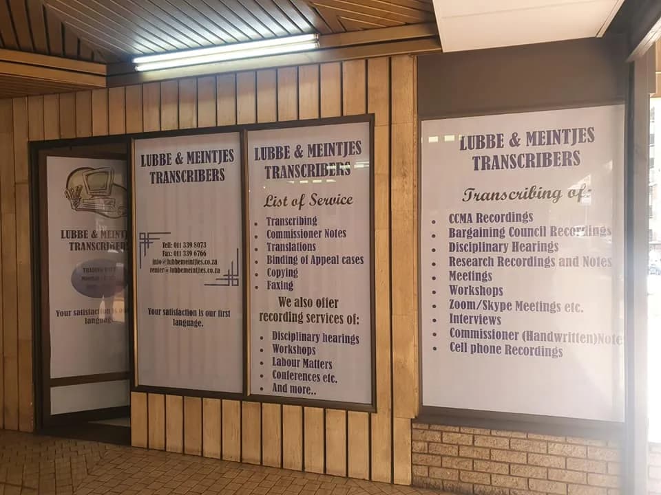 LM Transcribers in Alberton