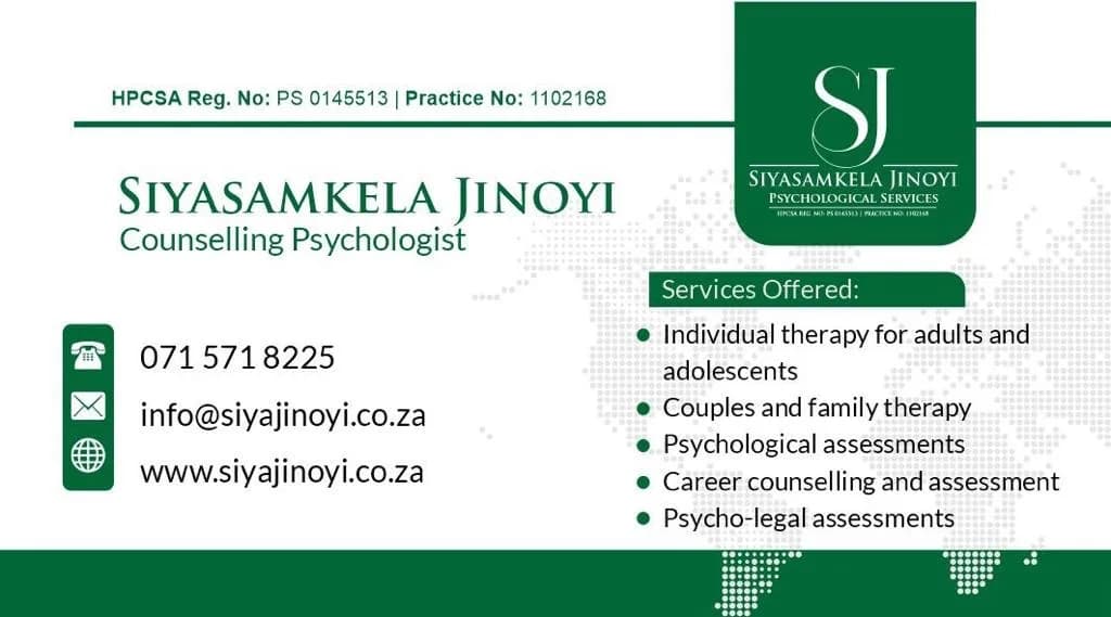 Siyasamkela Jinoyi Psychological Services in Houghton