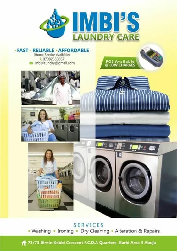 Imbi's Laundry Services Ltd in Durumi