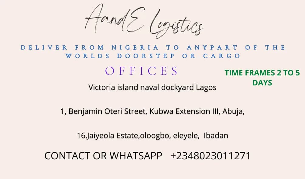 A and E logistics in Kubwa