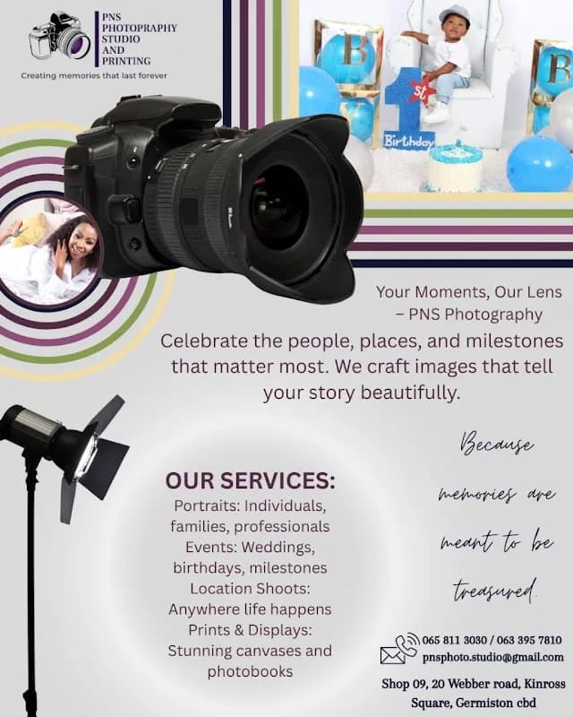 pns photography studio and printing in Germiston CBD