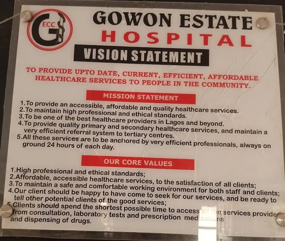 Gowon Estate Clinic Consortium in Alimosho