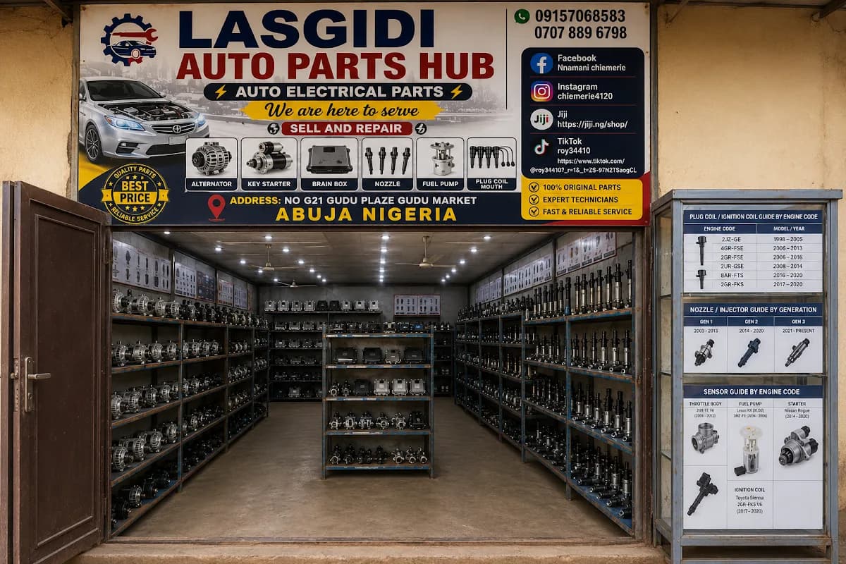 Lasgidi auto parts hub in Gudu