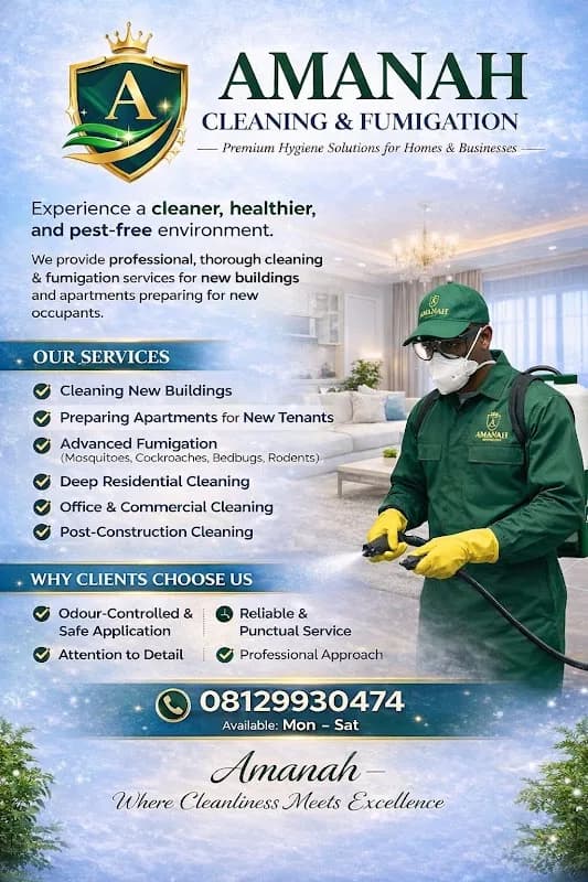 Amanah cleaning and fumigation in Orozo
