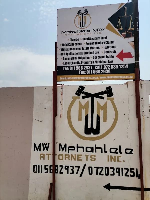 MW Mphahlele Attorneys in Soweto