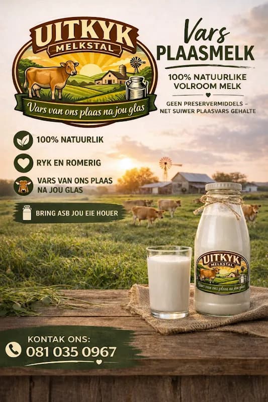 @Uitkyk Melkstal Vars Melk / Fresh Milk in Nelspruit CBD