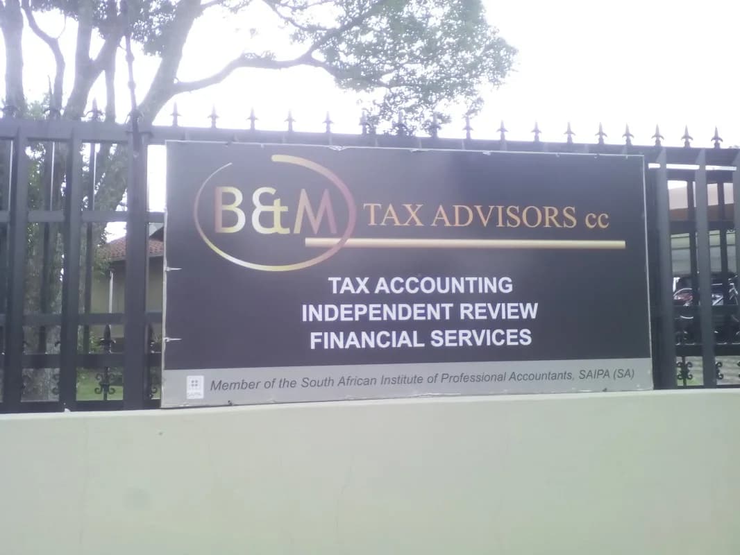 B & M TAX ADVISORS CC in Krugersdorp CBD
